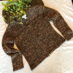 Talbots Zipper Front Cardigan Sweater